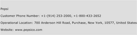 pepsico phone number.